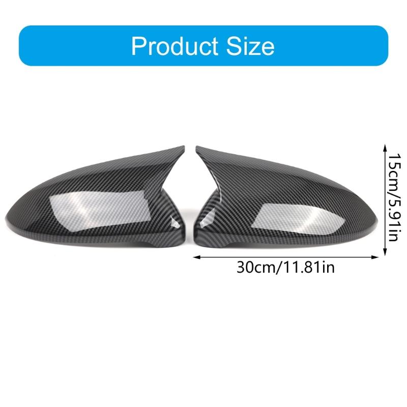 Carbon Fiber Pattern Mirror Cover Strong Scratch Resistant Mirror Case Hassle Free Setups Suitable for MK7 Golf