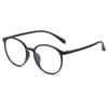 Anti-Blue Flat Glasses Hinge Frame Trendy Plain Face Small Retro Round Glasses Frame Simple