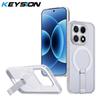 KEYSION Полый Магнитный Чехол с Охлаждением MagSafe для Xiaomi 17 Охлаждающий Скрытый Стенд Ударопрочный Чехол для Телефона для Xiaomi 17