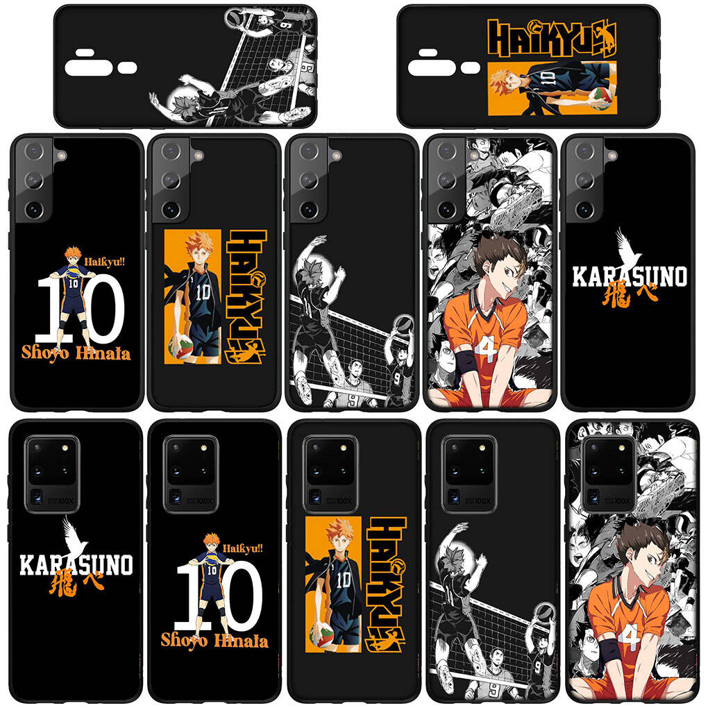 for Samsung Galaxy S25 S24 S23 iPhone 17 16 15 Xiaomi Redmi Note 14 13 12 Plus Pro Max A57 Phone Case Karasuno Hinata Shoyo Haikyuu OPPO Huawei Cover