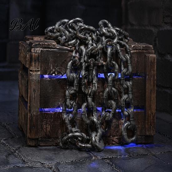 Pet Fashion Accessories for Small Dogs Simulated Iron Chain Haunted House Cosplay, Halloween Plastic Prop, Novelty Dog Photo Props Leash, Lightweight