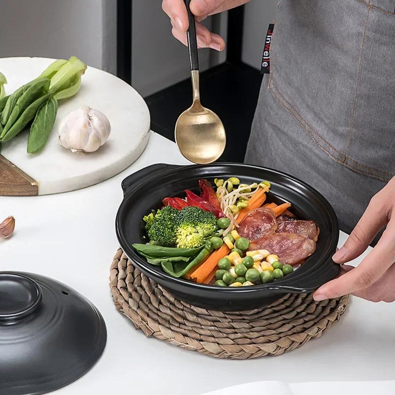 Korean Pot Casserole Pottery  Soup Pot Steamed Rice Braised Chicken Rice and Heat Resistant  Claypot Rice Gas Claypot