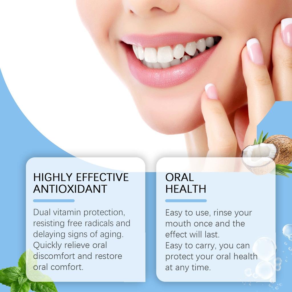 Oil Pulling With Oil With Tongue Scraper Inside The Box - Natural, Free Mouthwash To Help With Fresh Breath, Teeth Whitening And Healthier Teeth 100ml