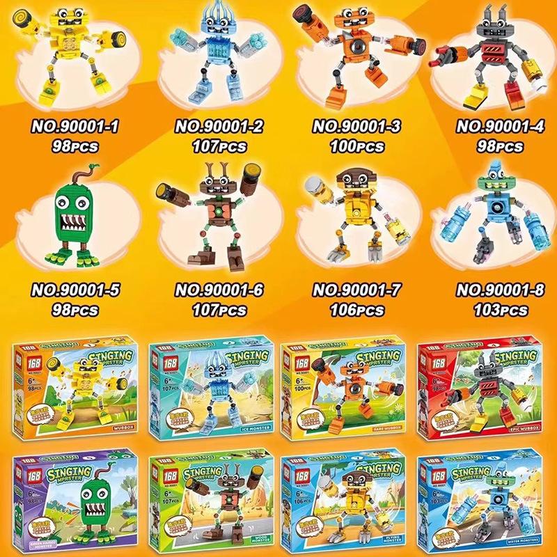My Singing Monsters Composer Monster Concert Building Block Figure, Movable Music Toy, Educational Gift for Kids