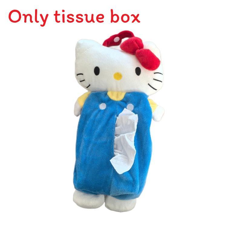 Плюшевая салфетница Hello Kitty с мягким коротким ворсом для дома и автомобиля