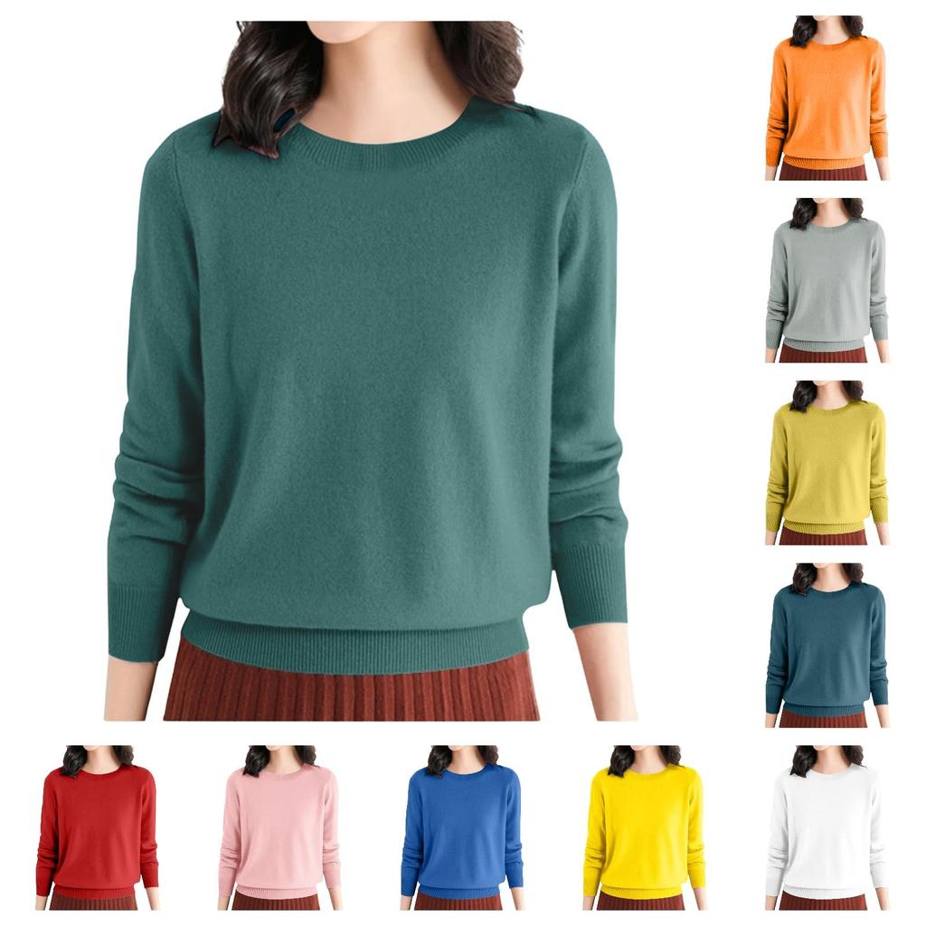 Women's Fashion Casual Long Sleeve Soft Comfort Knit Top