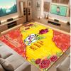 Diddl Personalized Crystal Velvet Carpet, Customized Name Text Soft Anti‑Slip Rug for Living Room Bedroom