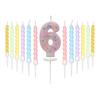 Macaron Colored Ball Threaded Candle Set Birthday Candle Decoration