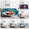 Home Decoration Plush Throw Sofa Blanket Bedspread Bed Fluffy Soft Blankets Decor Plaid Modern Halloween Merry Christmas Winter