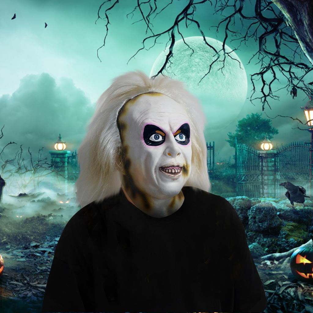 Movie Cosplay Headgear, Halloween Horror Cosplay Wig Mask