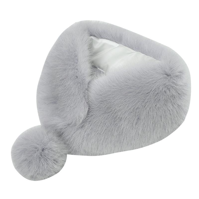 Faux Fox Fur Scarf Autumn Winter Warm Ladies Faux Fur Collar Shawl Neck Wrap Collar