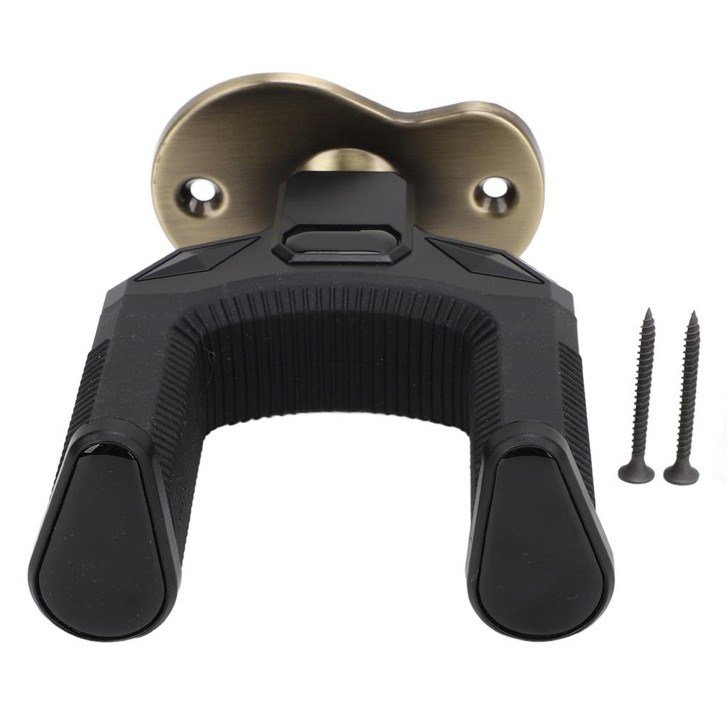 Крючок для настенного крепления гитары с автоматической блокировкой, металлический настенный держатель для электроакустических гитар, бас-бандж