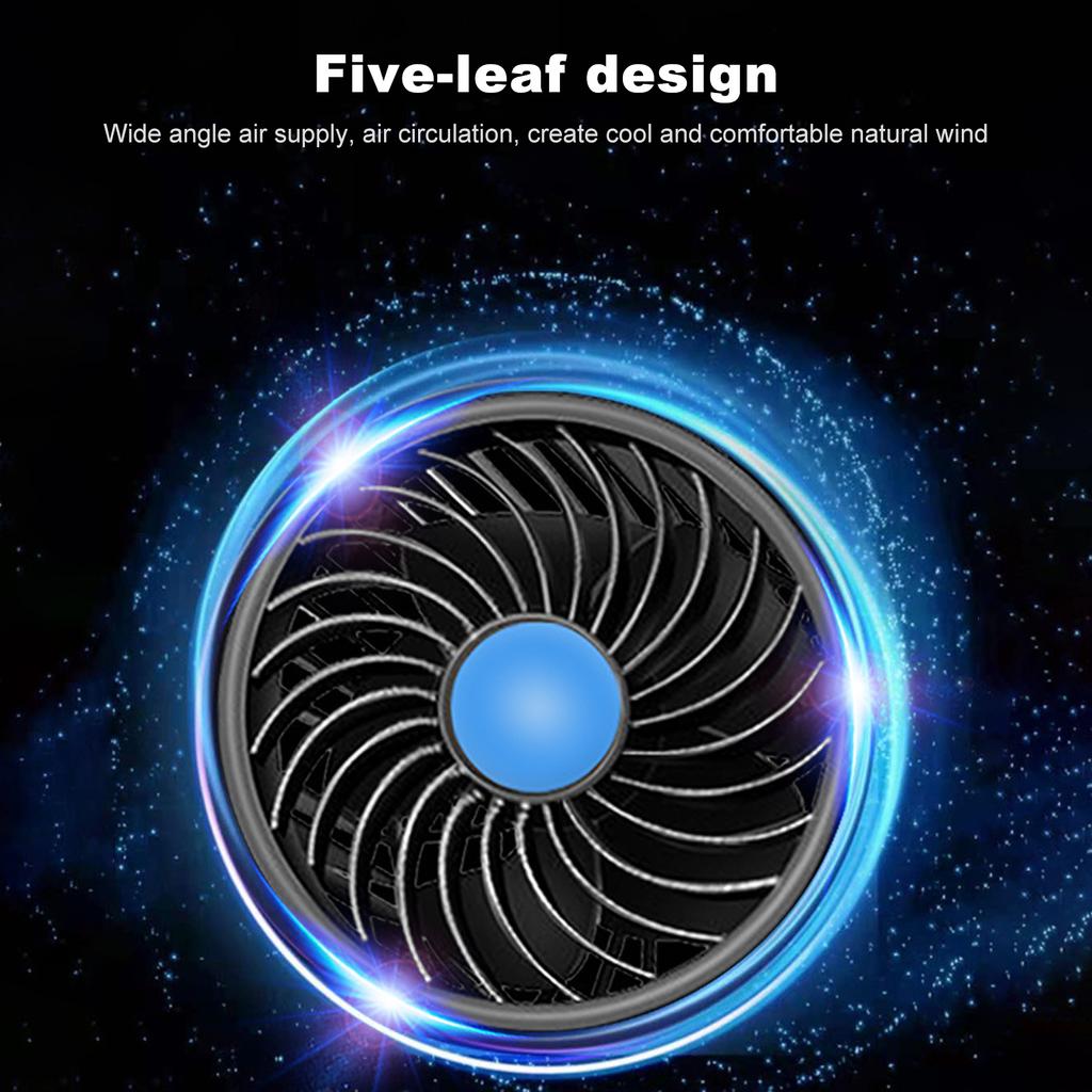 Автомобильный вентилятор охлаждения с двойной головкой, вращающийся на 360 градусов, 2 скорости, 12 В постоянного тока, сильная мощность, низкий уровень шума, сигарета