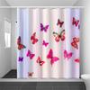 JINRUN Bathroom Thickened Waterproof Curtain Mildew Proof Shower Curtain Shower Partition Curtain Shower Curtain Bathroom Curtain Free Perforation