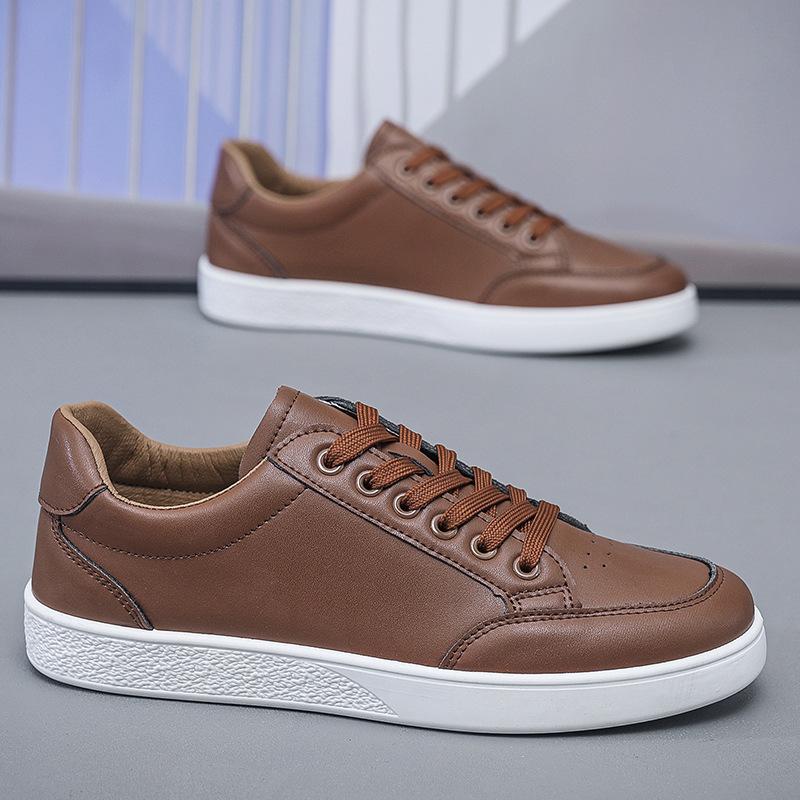 Мужская обувь Street Board Shoes Men Korean Version of The Student Men's White Shoes, Fashion Casual Shoes Tide Shoes