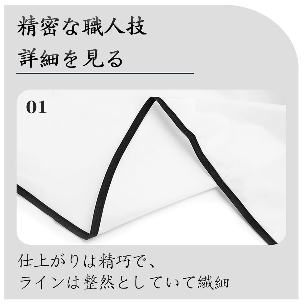 YAARUJEE Парикмахерская стрижка с удлиненным большим для парикмахеров и домашнего использования накидка, ткань, белая, рукава с защитой от морщин, рукава, антистатическая,