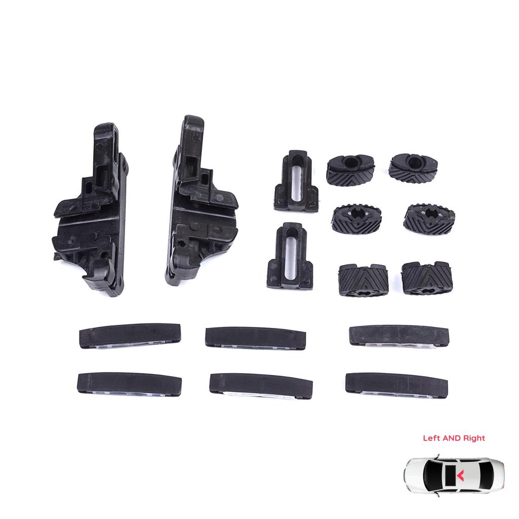 ESR665 MySky Panoramic Roof Sunroof Slideway Ceiling Bracket 16 Pieces Set for Jeep Renegade BU B1 BV 2014-On 77368445 46