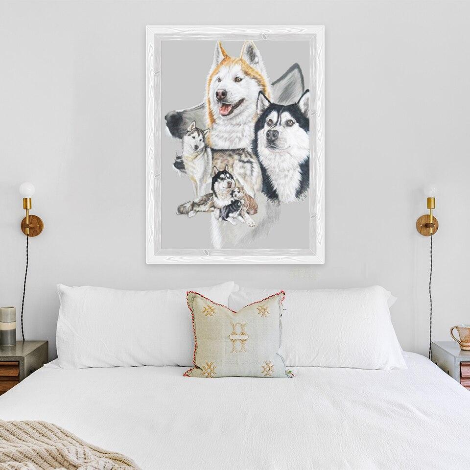 Новый DIY 5D Алмазная вышивка с изображением собаки, вышивка крестиком, пейзаж, алмазная живопись, полная квадратная круглая дрель, мозаика, домашний декор, подарок