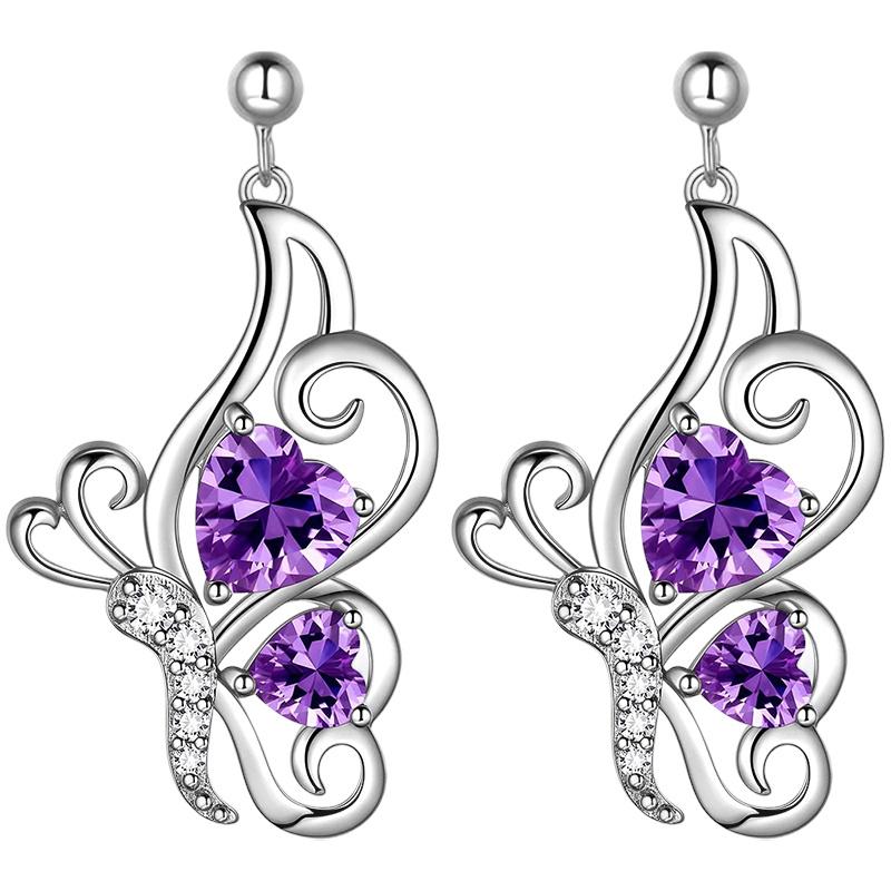 Fashionable and elegant butterfly-shaped pendant earrings Valentine's Day, Anniversary, Birthday, Wedding Party Gifts, Jewelry