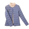 Down and Cotton Jacket, Lightweight and Short, Worn Inside, Small Cotton Jacket, Warm, Collarless, Inner Lining, Silk Cotton, Winter Women's Jacket
