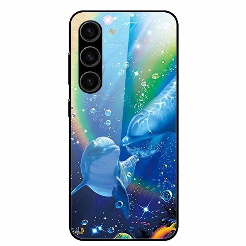 Чехол для Samsung Galaxy S25 Plus Закаленное Стекло Жесткая Защитная Крышка для Телефона для Samsung S25 Ultra 5G Задние Чехлы для GalaxyS25 S 25 S25Plus