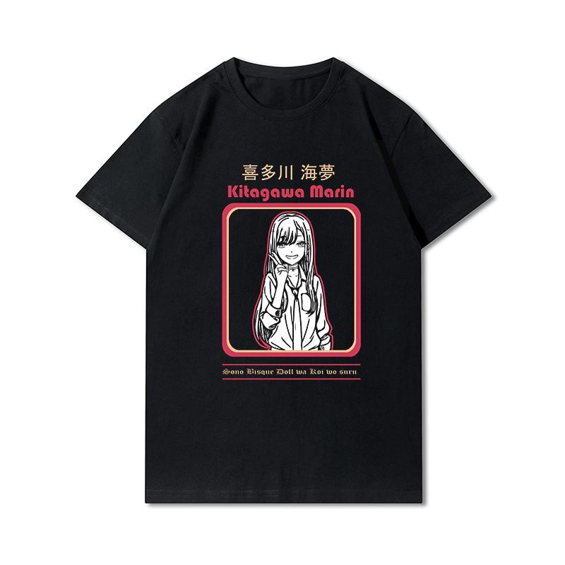 Футболка Marin Kitagawa для женщин, футболки с короткими рукавами в стиле аниме для девочек, топы в стиле Харадзюку