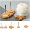 Rotating Wooden Yarn Holder Spinning Yarn Stand Embroidery Thread Organizer Thread Spool Crochet