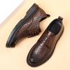 Men's shoes 2025 new dress hollow leather shoes men's summer breathable British style casual shoes trend