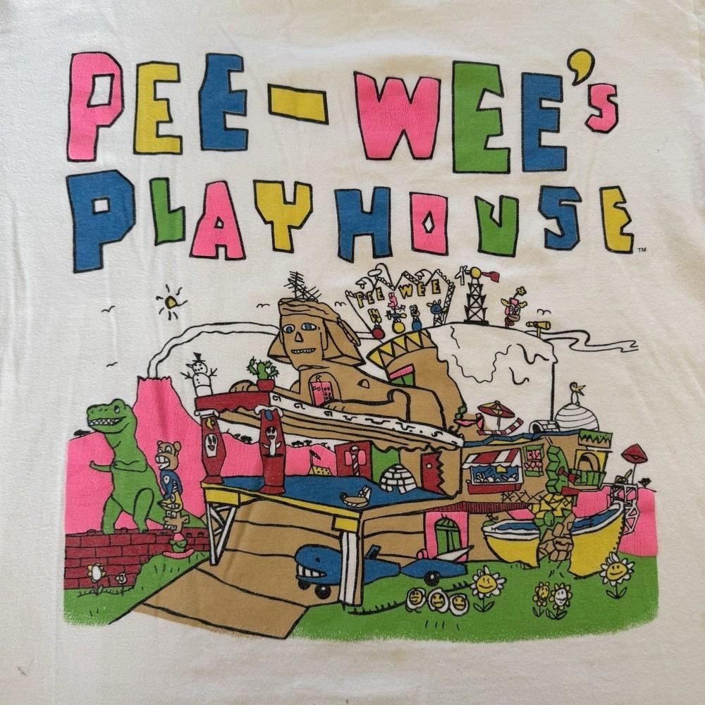 80s Play House Pee Wee Herman White Cotton All Sizes Unisex Shirt LO516