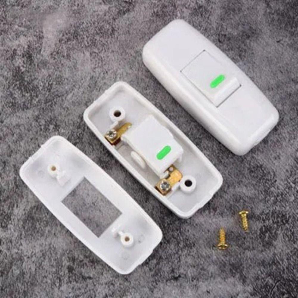 2 шт. Классический маленький тумблер Пластиковый выключатель света Встроенный Вкл/Выкл Переключатель в форме лодочки Настольная лампа