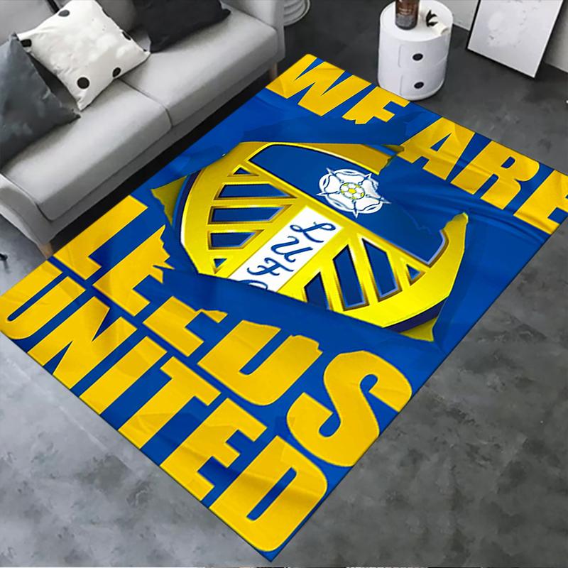 Новый ковер Leeds United 2025 для гостиной, спальни, дома, украшение дивана, детский игровой нескользящий коврик 66