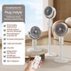 Air Turbine Circulation Fan Floor-standing Fan 5-gear Adjustable Air Circulating Fan Adjustable Height Timing Control Rechargeab