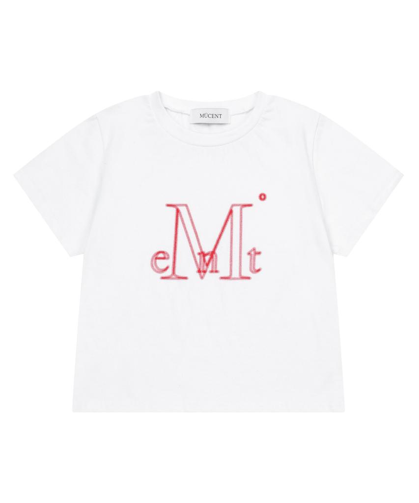 MUCENT Blazanne Red Logo Crop Short Sleeve Tee (2 Colors)