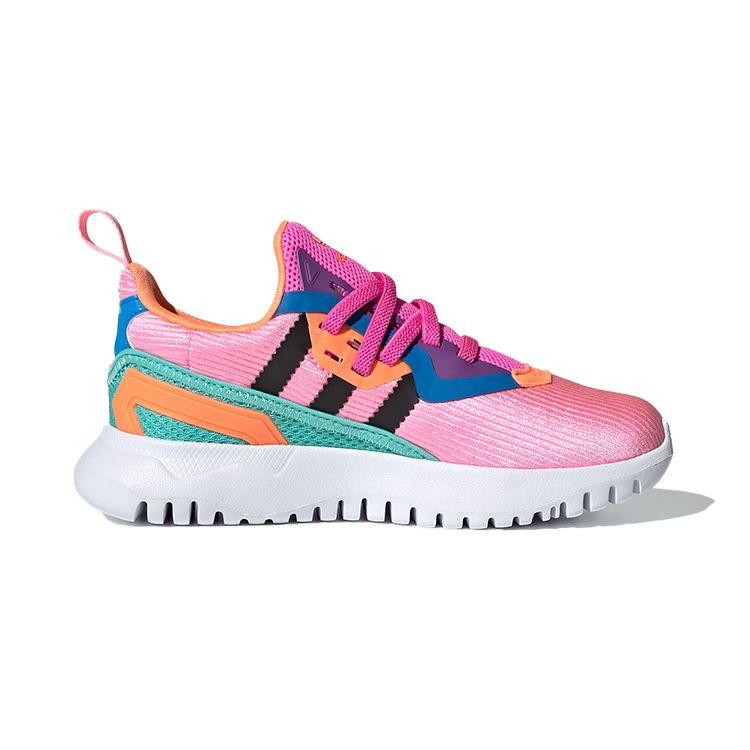 Adidas Originals Flex Series El C Non-Slip Low-Top Sports Casual Shoes Kids Sneakers Pink Black Blue FX5334