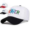 Унисекс PCWER вышитые бейсболки с буквами, регулируемые для отдыха на весну и осень, повседневные солнцезащитные кепки