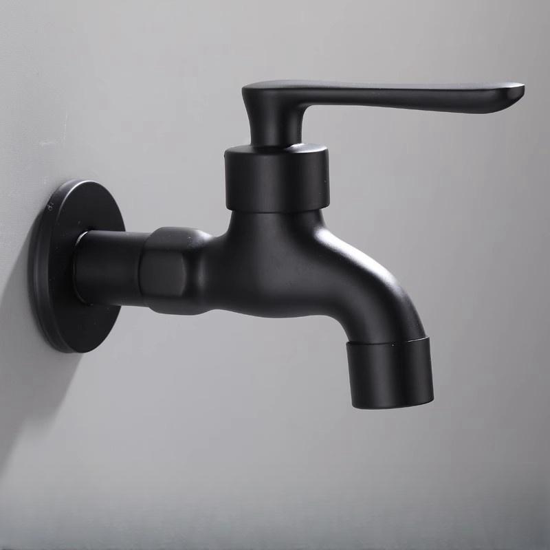 Black Mop Pool Faucet Washing Machine Faucet Fully Automatic Wholesale All Copper Extended Faucet