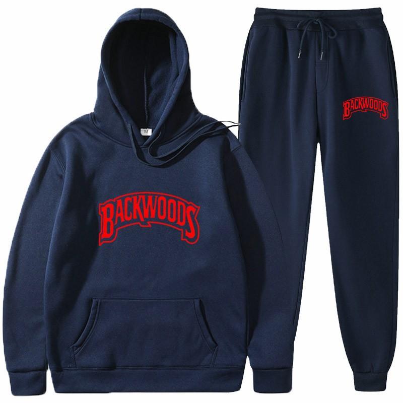 European and American trendy brand Backwoods sweater letter print hoodie fashion sweater men's and women's casual sports pullover
