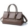 Fashion Cowhide Bag Light Luxury Large Capacity Retro Shoulder Messenger Commuter Leather Handbag Women