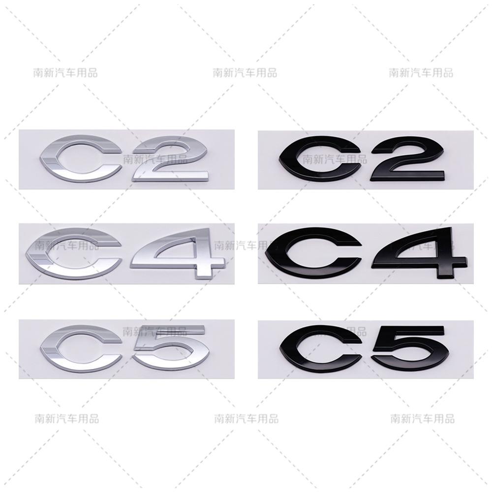 3D ABS Car Logo Sticker Tail Bumper Badge Auto Rear Trunk Emblem Decal Styling Accessories for Citroen C2 C4 C5 Picasso Berlingo zm6