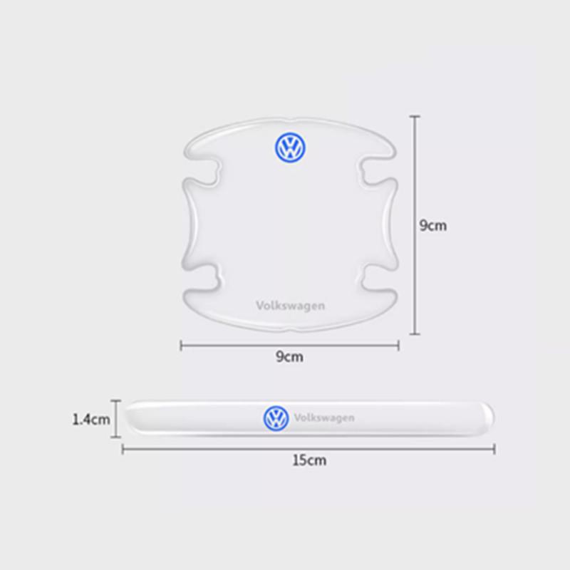 2026 Горячие Для VW VOLKSWAGEN Новый Автомобиль Защитные Наклейки на Ручку Дверной Чаши Прозрачная Антицарапийная Пленка Для VW Volkswagen Golf Polo
