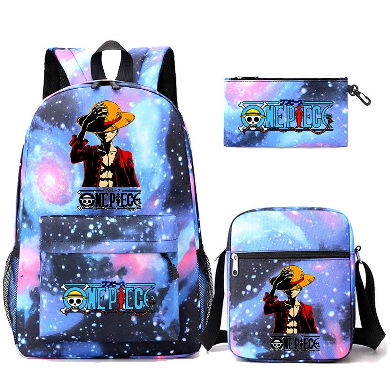 3 шт./компл. аниме цельная сумка большой емкости унисекс рюкзак с наплечной сумкой пенал для студента для девочки мальчика студенческий повседневный рюкзак для отдыха