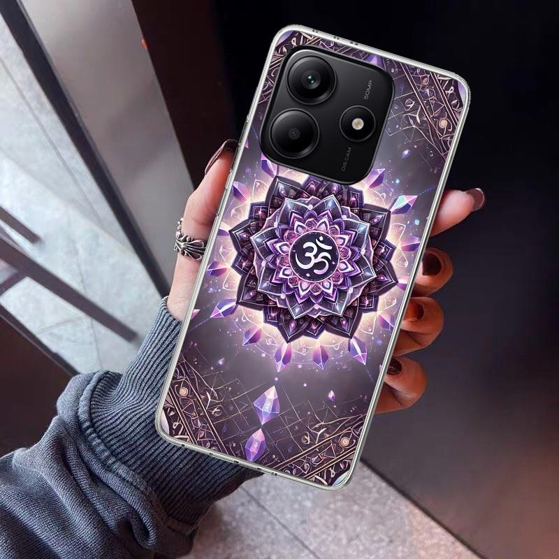 Mandala Chakra Insist Yoga Phone Case For Xiaomi Redmi Note 10 11 12 13 14 15 Pro Plus 11S 12S 14S 11T 11E 10S Soft TPU Back Cov