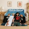 Rock Band Tokio Hotel Билл Каулитц Фланелевое одеяло Мягкое теплое плед для спальни гостиной кровати путешествий кемпинга пикника