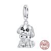 925 Silver Statue of Liberty Chameleon Skull Puppy Pendant Charm for Women DIY Jewelry Gift Fit Bracelets