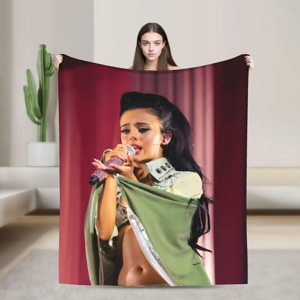 Jessie Murph Hysteria Tour 2025 Blanket Super Soft Aesthetic Plush Throw Blanket For Home Decor Flannel Bedspread Bed Cover
