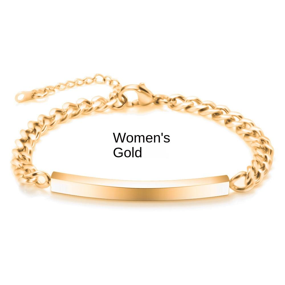 Легкие пластинчатые браслеты из титановой стали для мужчин и женщин/пар