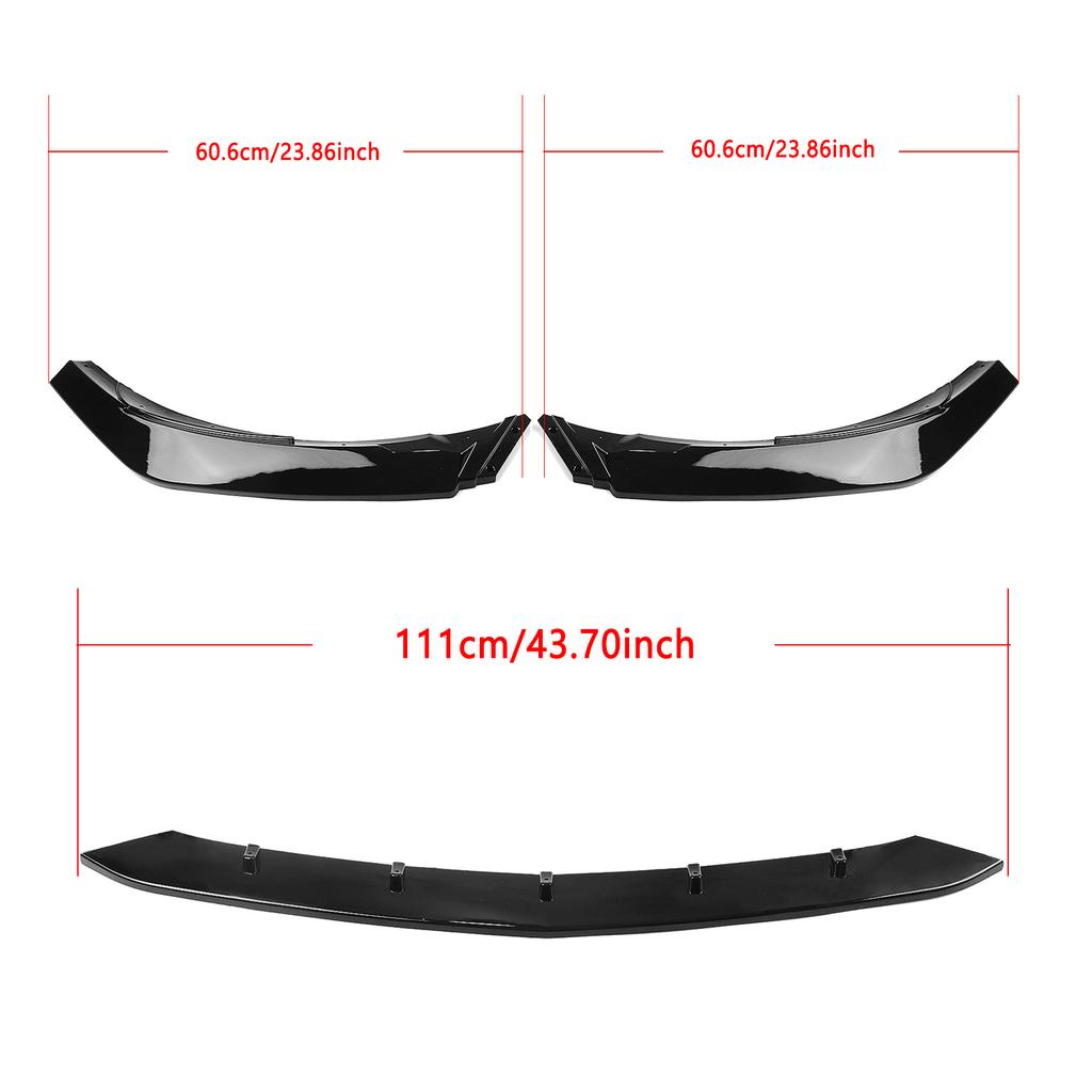 Exterior Front Lower Spoiler Lip Splitter For Mercedes Benz A Class W176 A200 A250 A45 AMG Hatchback 2015-2018 Sport