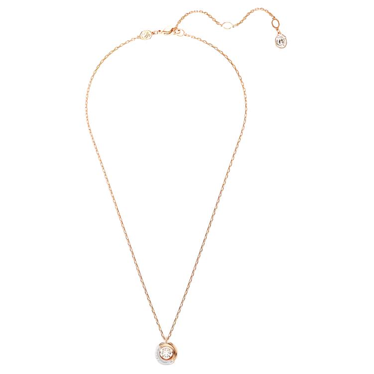 Swarovski Dextera Hollow Design Cubic Zirconia Imitation Crystal Necklace Women necklace Rose-Gold 5692257