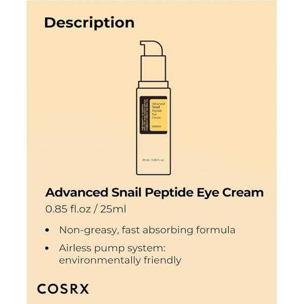 COSRX Крем для глаз Advanced Snail Peptide 25 мл