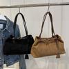Vintage Matte Solid Color Womens Underarm Bag Casual Versatile Fashion Single Shoulder Bag
